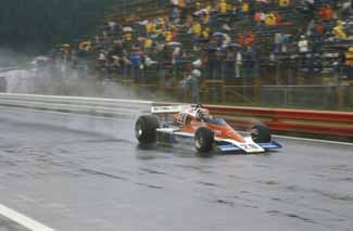 Despite wet conditions early on at Osterreichring, Watson guided the No. 28 Penske PC-4 to the race lead.